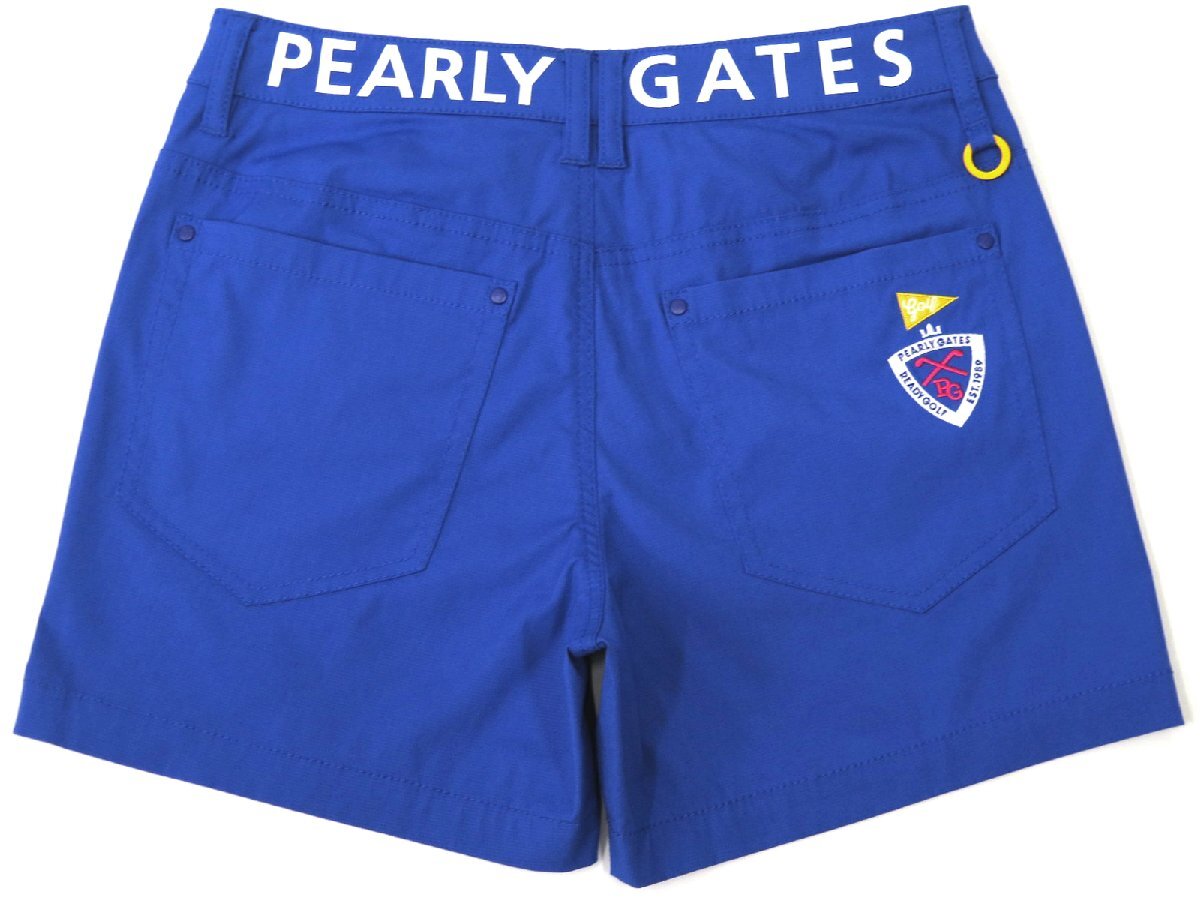 G453● PEARLY GATES パーリーゲイツ ●新品 【接觸冷感プラスクール】 ドビーストレッチ ショートパンツ　ブルー/S　定価22000円