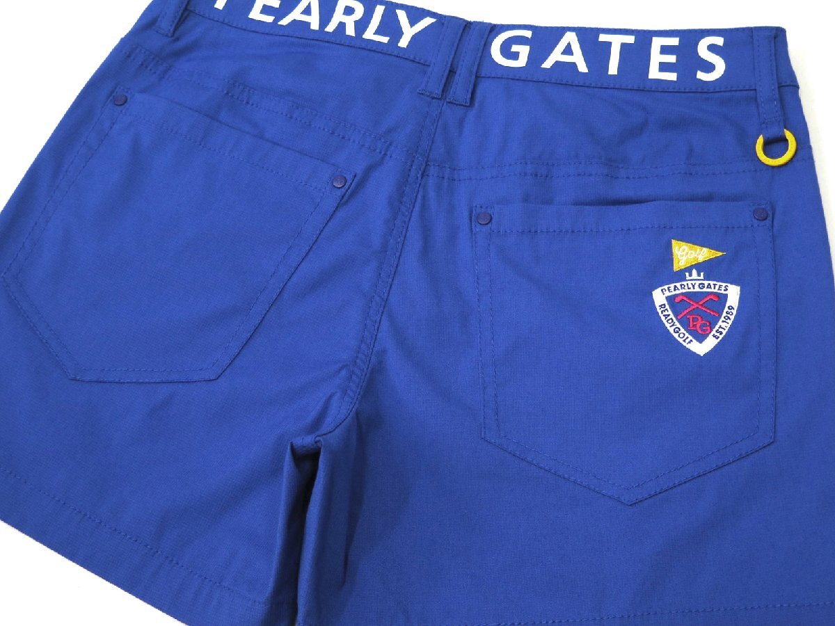 G453● PEARLY GATES パーリーゲイツ ●新品 【接觸冷感プラスクール】 ドビーストレッチ ショートパンツ　ブルー/S　定価22000円