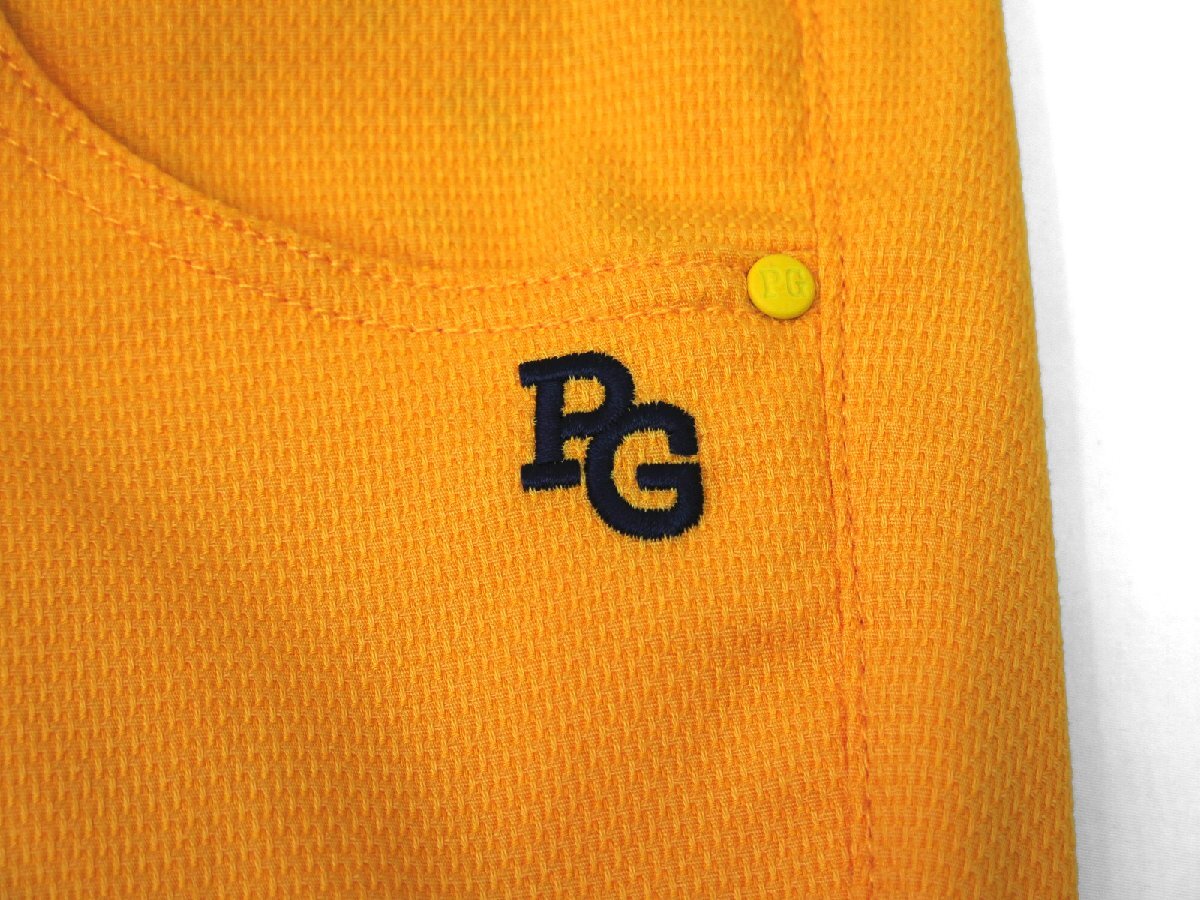 G057● PEARLY GATES パーリーゲイツ ●新品 【 接觸冷感 プラスクール 】 バンダナ付　ストレッチ ロングパンツ　オレンジ/S　定価27500円