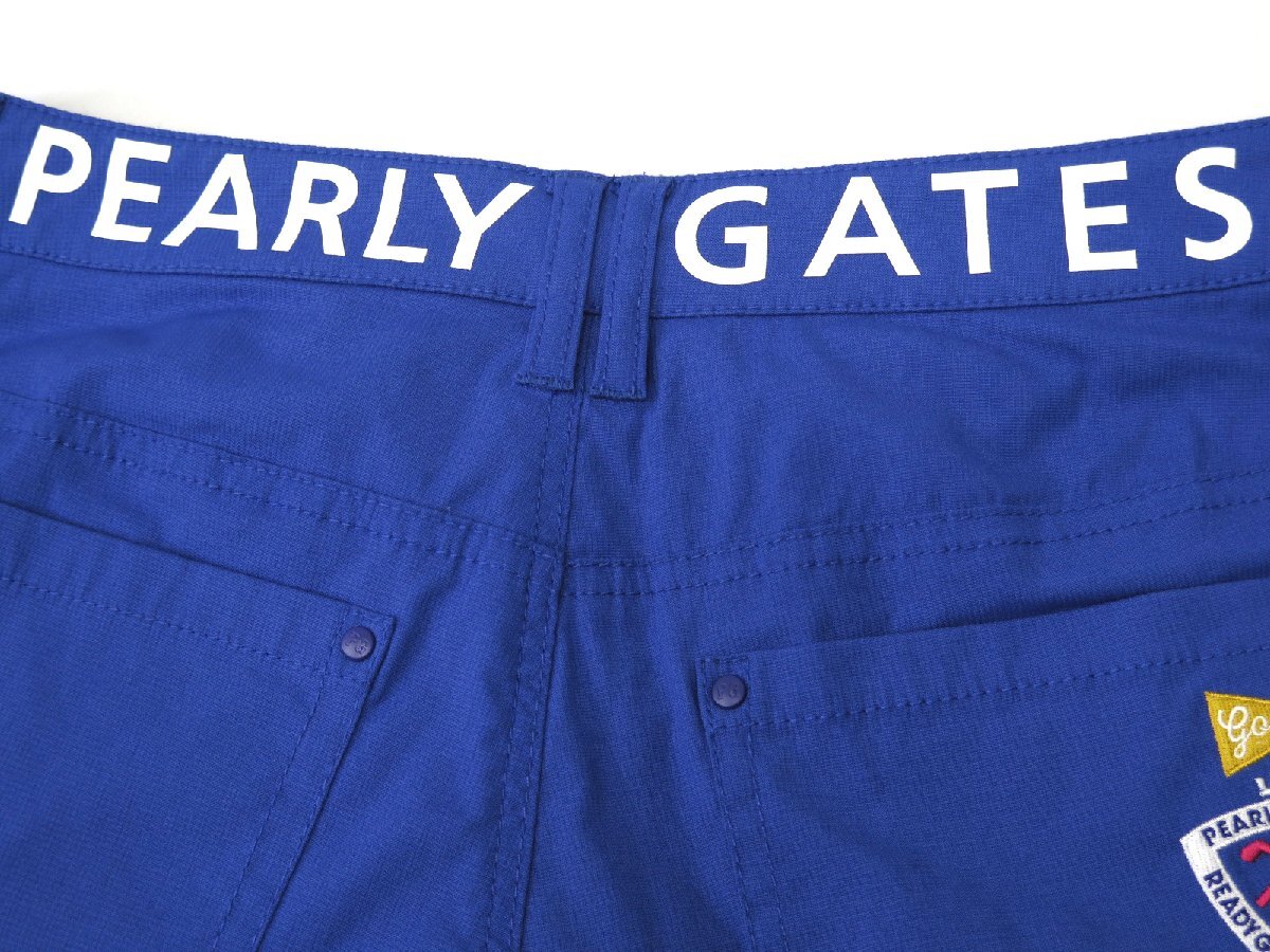 G453● PEARLY GATES パーリーゲイツ ●新品 【接觸冷感プラスクール】 ドビーストレッチ ショートパンツ　ブルー/S　定価22000円