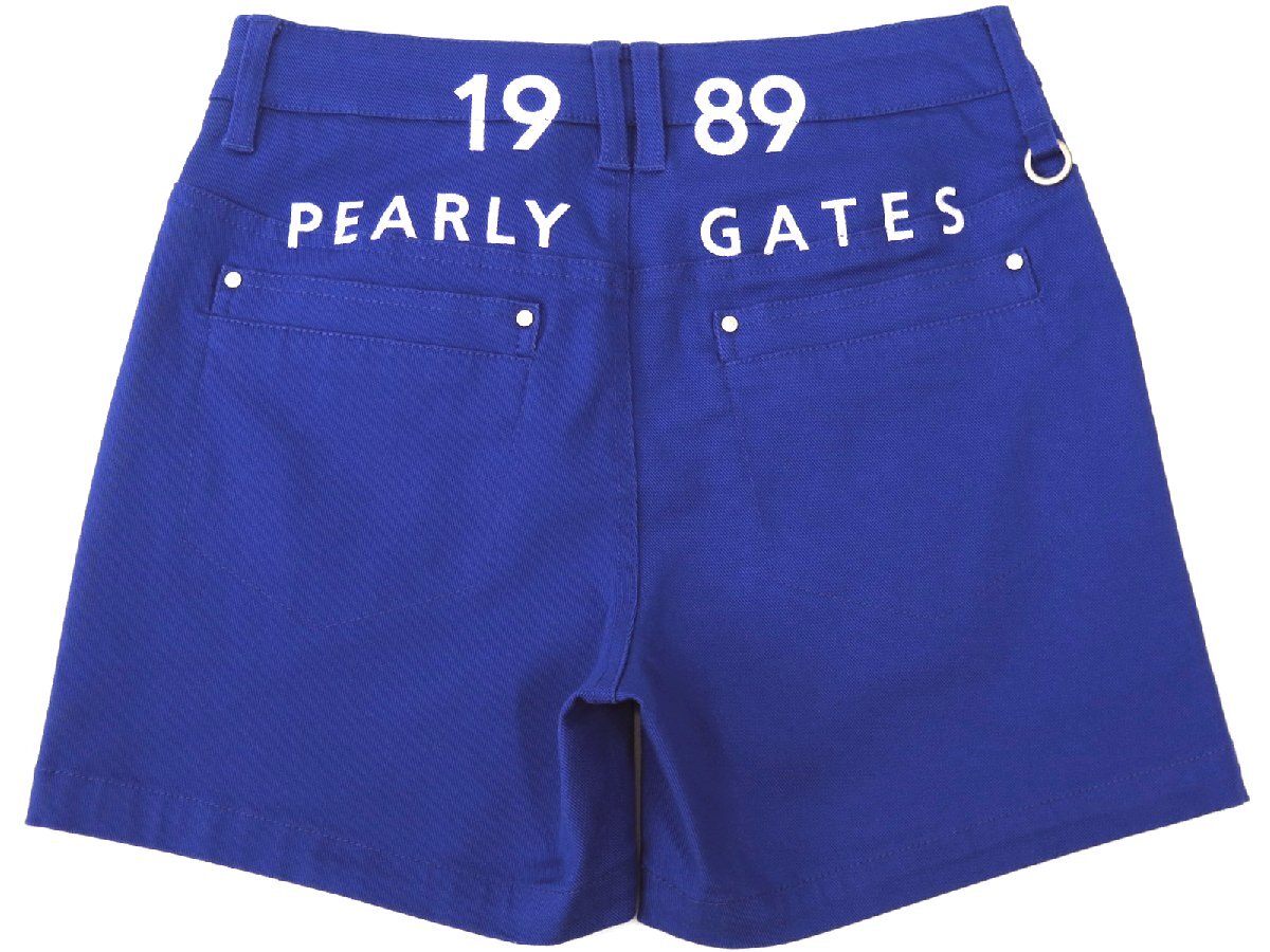 G483● PEARLY GATES パーリーゲイツ ●新品 【特殊加工ツイル】 ハイパワーストレッチ ショートパンツ　ブルー/S　定価24200円