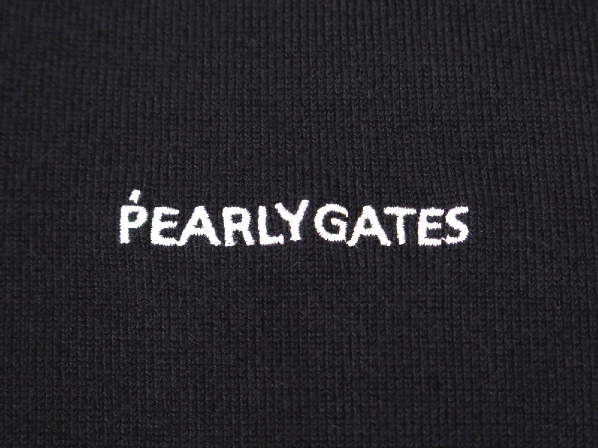 G519● PEARLY GATES パーリーゲイツ ●新品　フライングラビット　レディース　カシミヤ ニットフーディプルオーバー　紺/M　定価49500円