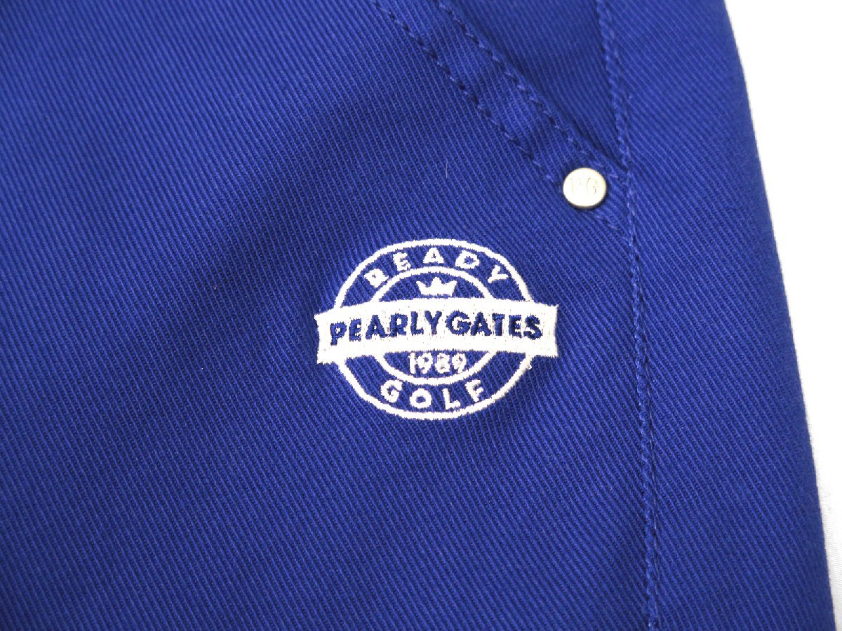 G482● PEARLY GATES パーリーゲイツ ●新品 【特殊加工ツイル】 ハイパワーストレッチ ショートパンツ　ブルー/SS　定価24200円