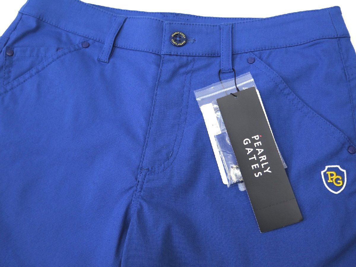 G453● PEARLY GATES パーリーゲイツ ●新品 【接觸冷感プラスクール】 ドビーストレッチ ショートパンツ　ブルー/S　定価22000円