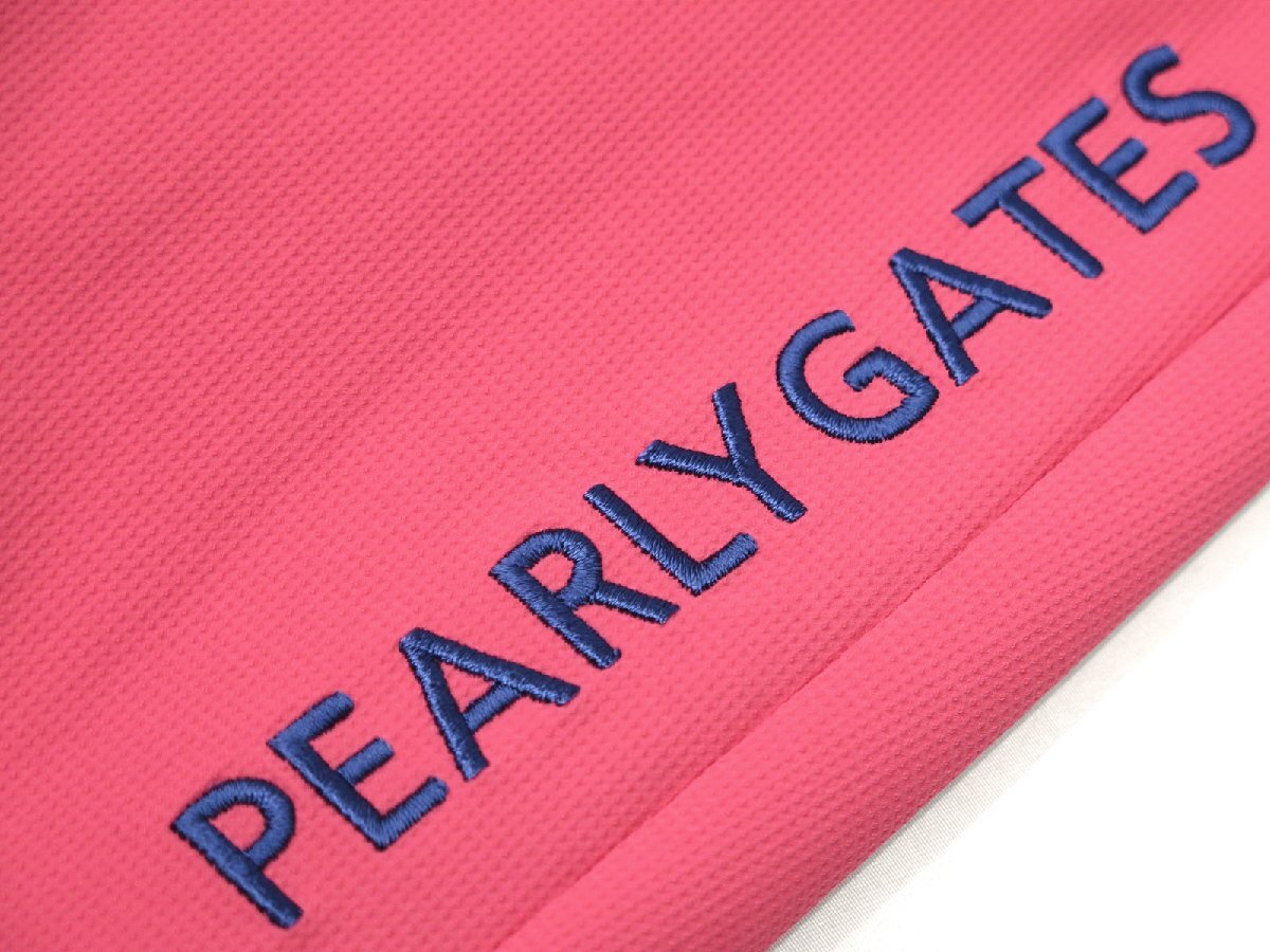 G583● PEARLY GATES パーリーゲイツ ●新品　ナイロン 2WAY ドビーストレッチ×クールドッツ ロングパンツ　ピンク/S　定価26400円