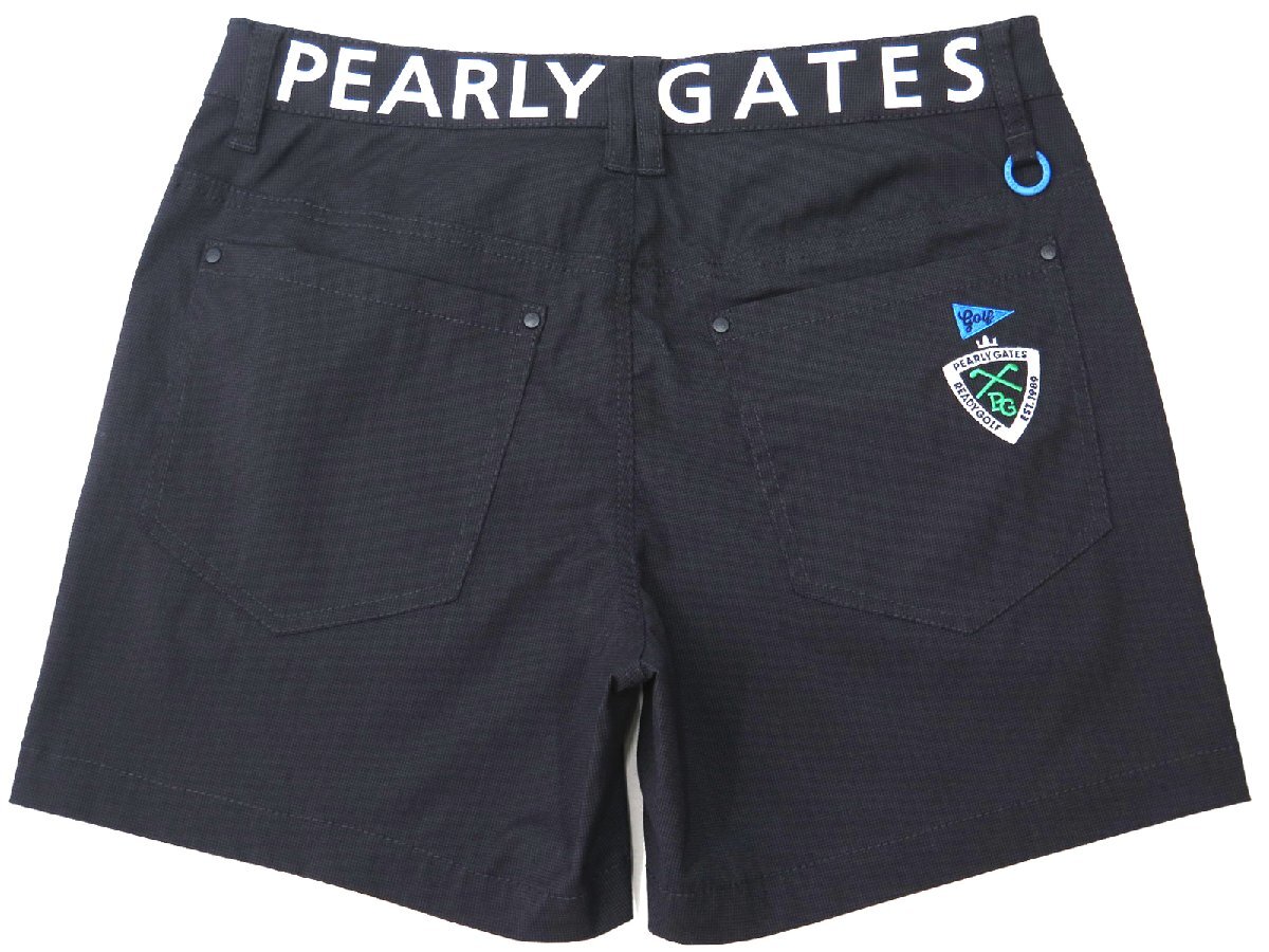 G215● PEARLY GATES パーリーゲイツ ●新品 【接觸冷感プラスクール】 ドビーストレッチショートパンツ　濃紺/M　定価22000円