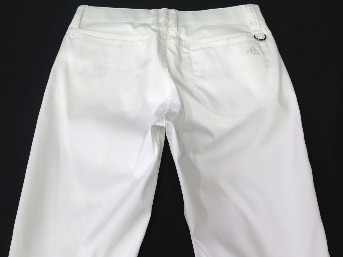 AD91●アディダスゴルフ adidas Golf （レディース）●N60006　新品　ストレッチ ロングパンツ　ホワイト/M　定価9900円　展示品