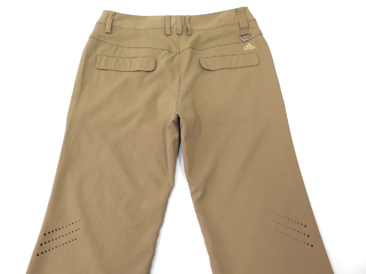 AD104●アディダスゴルフ adidas Golf （レディース）●N60157　新品　Static-Dry ストレッチ ロングパンツ　ベージュ/S　定価9900円