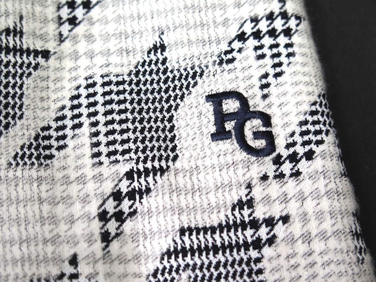 G686● PEARLY GATES パーリーゲイツ ●日本制　新品　グレンチェック千鳥(niǎo) ジャガード 起毛仕上げジャケット　グレー/L　定価64900円