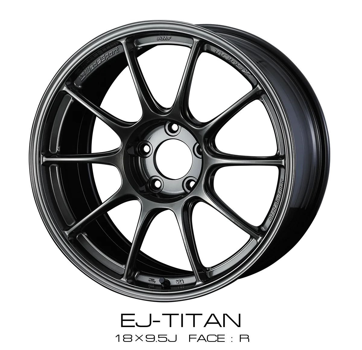 Weds Sport TC105X EJ-TI F 17インチ×8J +49 5H-114.3 φ73 ホイール ウェッズスポーツ 0073521 EJチタン 4549522957318 17x8J