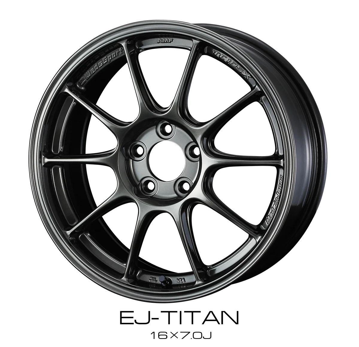 Weds Sport TC105X EJ-TI F 17インチ×8J +49 5H-114.3 φ73 ホイール ウェッズスポーツ 0073521 EJチタン 4549522957318 17x8J