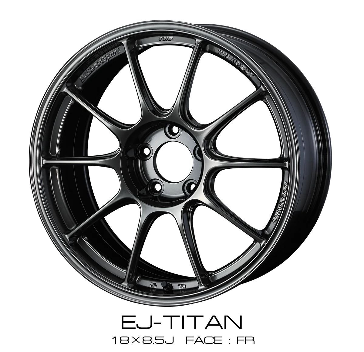 Weds Sport TC105X EJ-TI F 17インチ×8J +49 5H-114.3 φ73 ホイール ウェッズスポーツ 0073521 EJチタン 4549522957318 17x8J