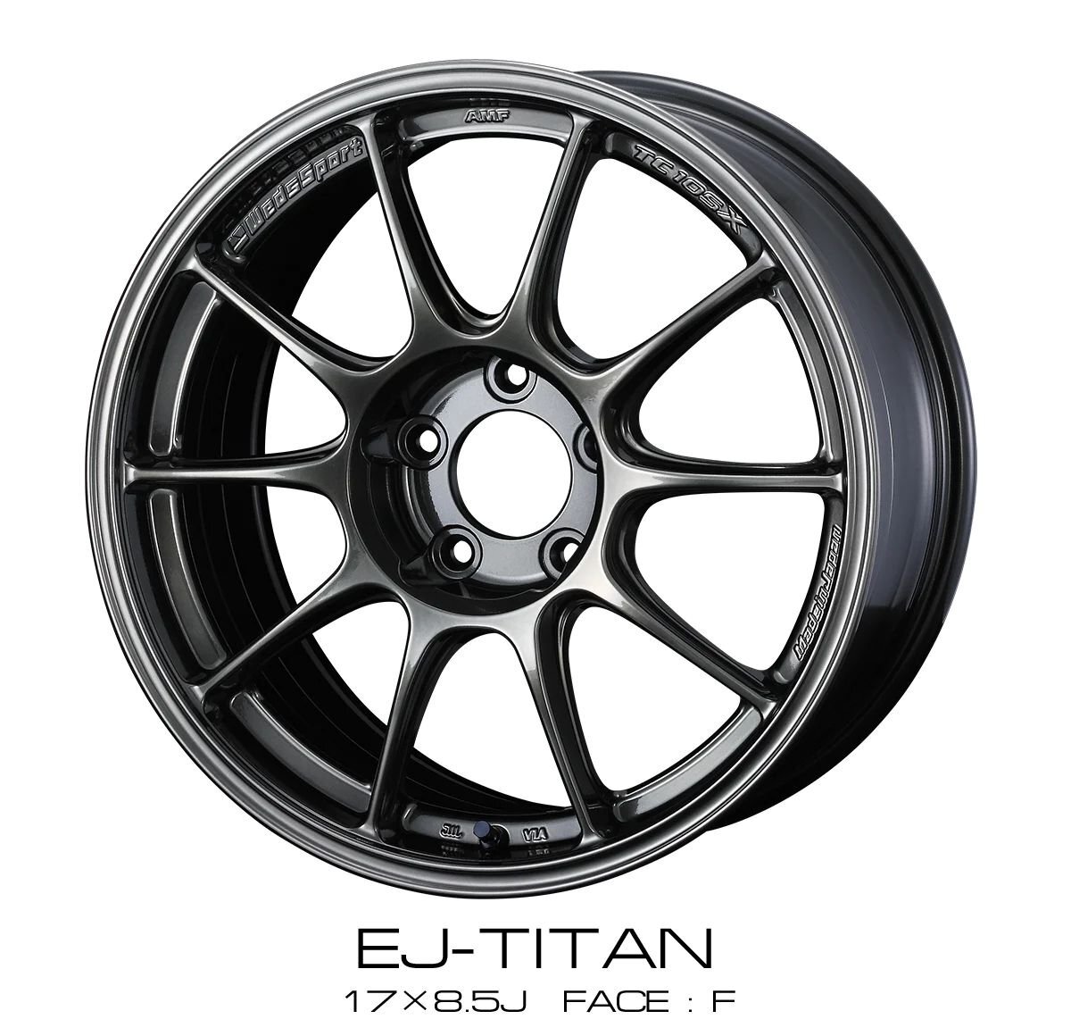 Weds Sport TC105X EJ-TI F 17インチ×8J +49 5H-114.3 φ73 ホイール ウェッズスポーツ 0073521 EJチタン 4549522957318 17x8J