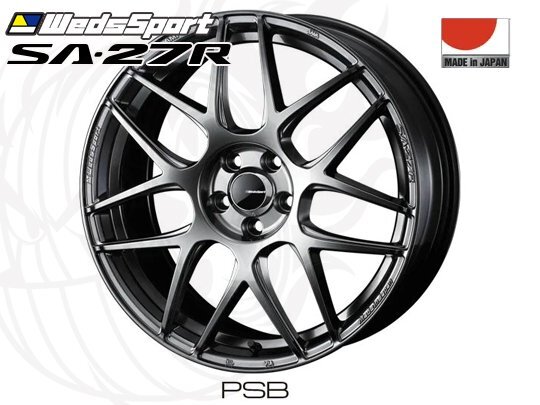 Weds Sport SA-27R PSB FR 17インチ×7J +53 5H-114.3 φ73 ホイール ウェッズスポーツ 0074213 プラチナムシルバーブラック 4582657005875