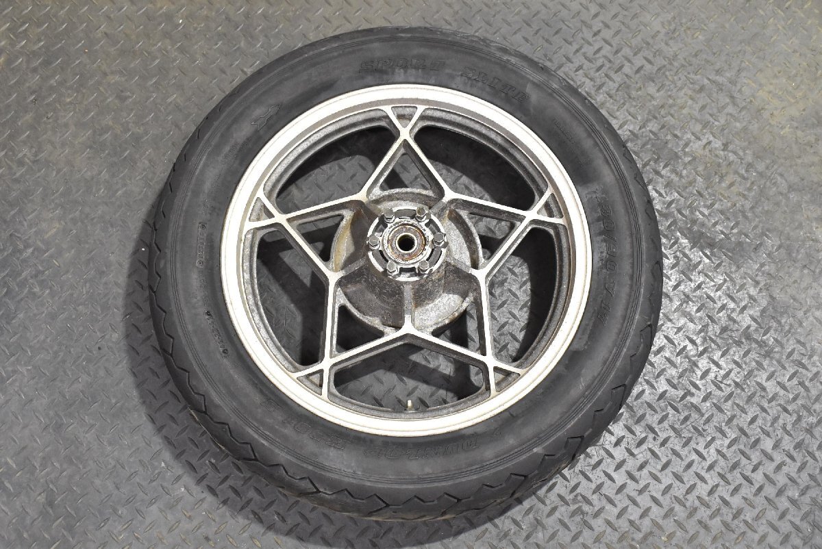 S605 当時物 純正 GS1000L リアホイール 0077 検) GS1000S クーリー GS750 GS750E_画像1