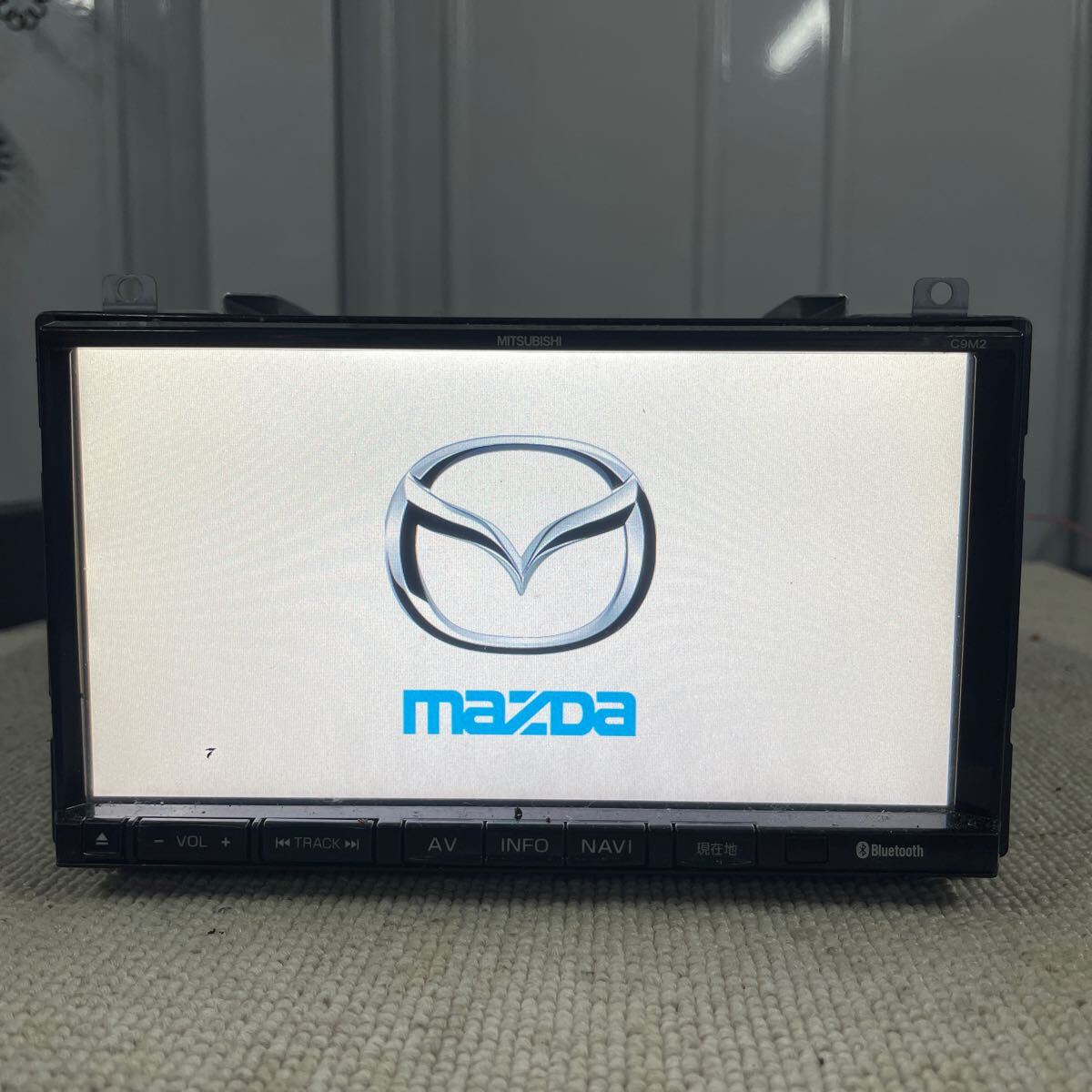 マツダ 純正ナビ 型式 C9M2 三菱 DVD再生 Bluetooth SDカード USB テレビ フルセグ AUX CD録音 MITSUBISHI MAZDA カーナビ