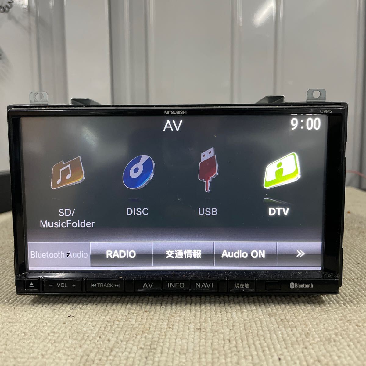 マツダ 純正ナビ 型式 C9M2 三菱 DVD再生 Bluetooth SDカード USB テレビ フルセグ AUX CD録音 MITSUBISHI MAZDA カーナビ