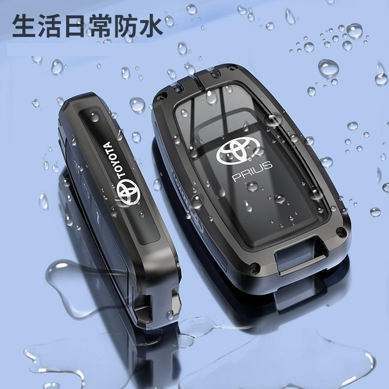 トヨタ車適応 スマートキーケース【ガンメタ】RAV4 プリウス カローラ アクア ハリアー C-HR ノア ヴォクシー シエンタ 傷防止 頑丈