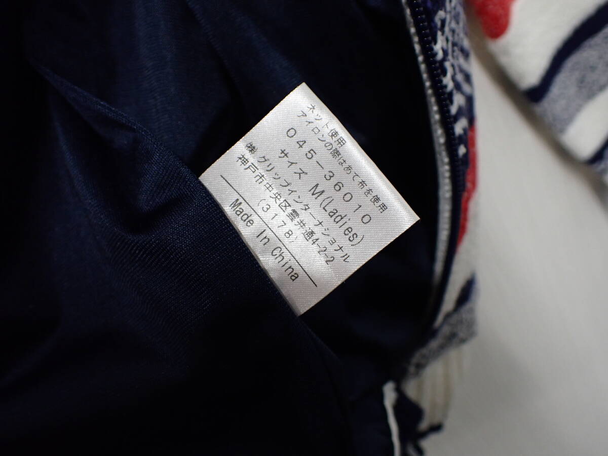 追 ★ Rosasen ロサーセン ニット ジップアップ ジャケット ニットサンバイザー レディース ゴルフウエア ★ 中古品