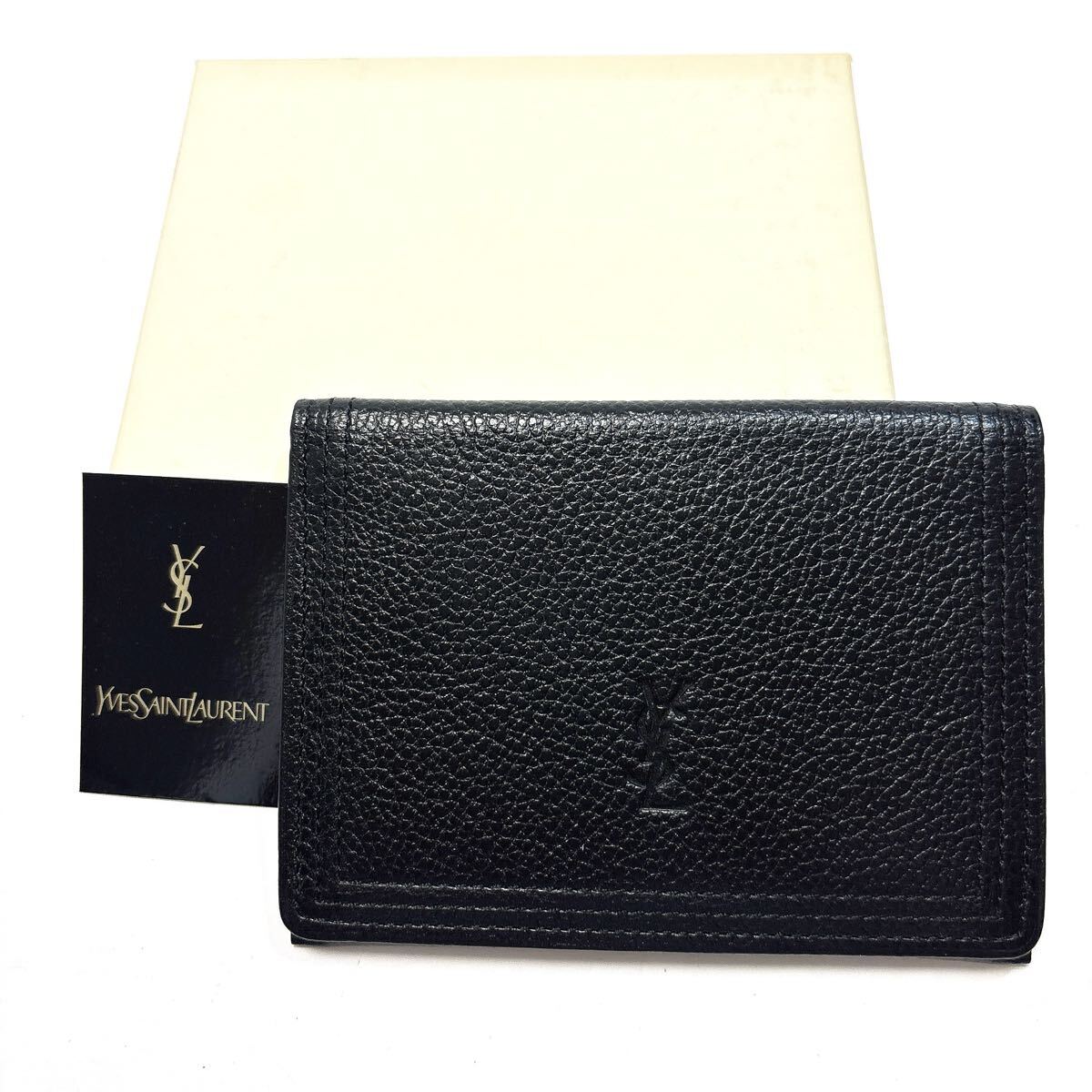 【YVES SAINT LAURENT】リアルレザーパスケース・名刺入れ YVES SAINT LAURENT YSL イブサンローラン パスケース ブランド