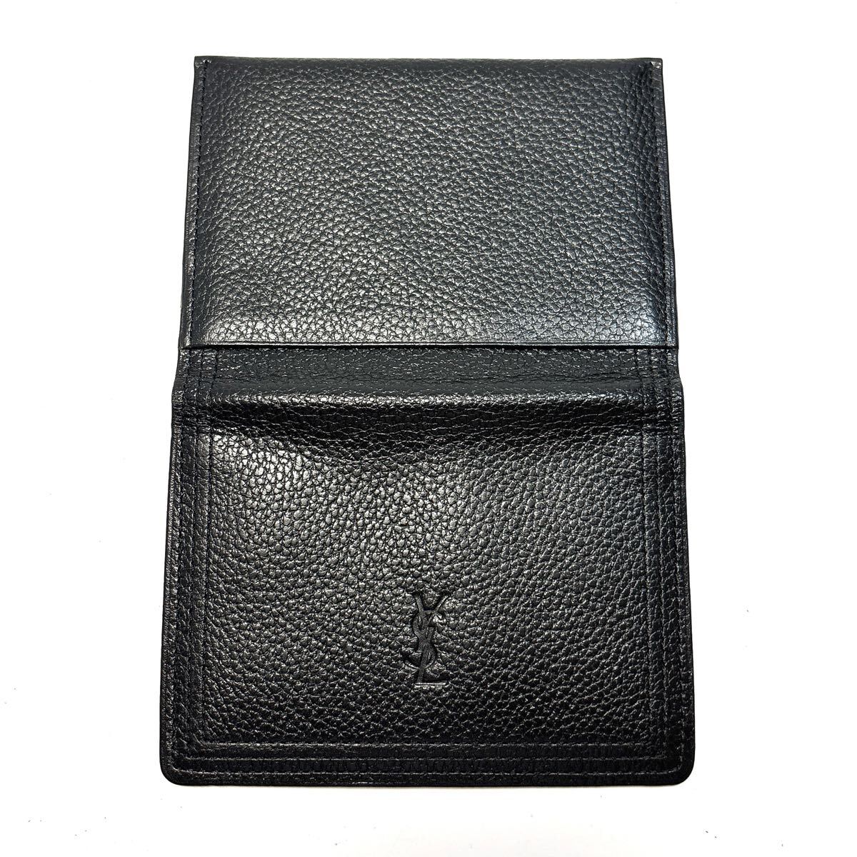 サンローラン 名刺入れ 定期 パスケース 革 カード YSL FM12 YVES SAINT LAURENT YSL イブサンローラン パスケース ブランド