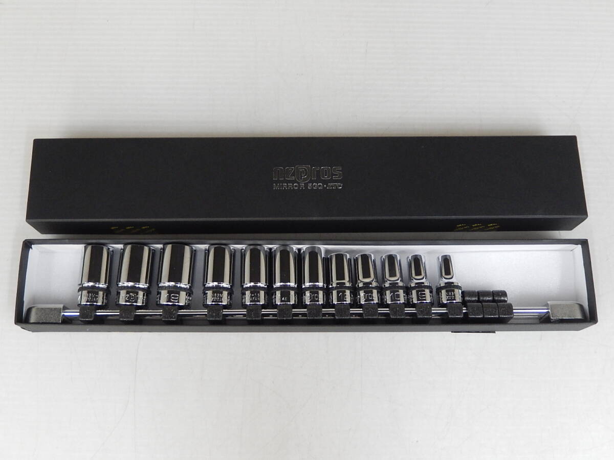 KTC nepros 9.5sq セミディープソケットセット 12個組 NTB3M12A / ミラー ネプロス 京都機械工業(yè) 3/8インチ