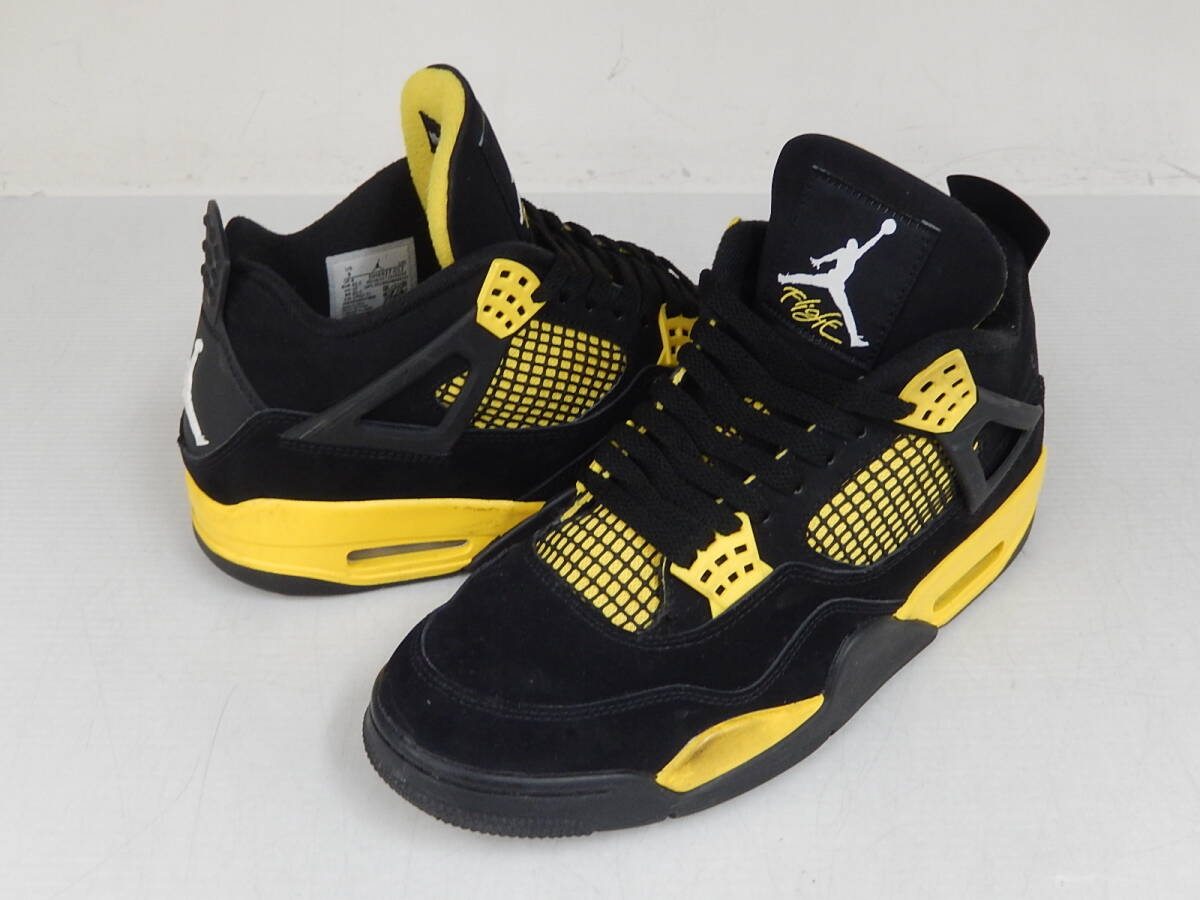 AIR JORDAN 4 RETRO "THUNDER"(2023) DH6927-017 (ブラック/ツアーイエロー)