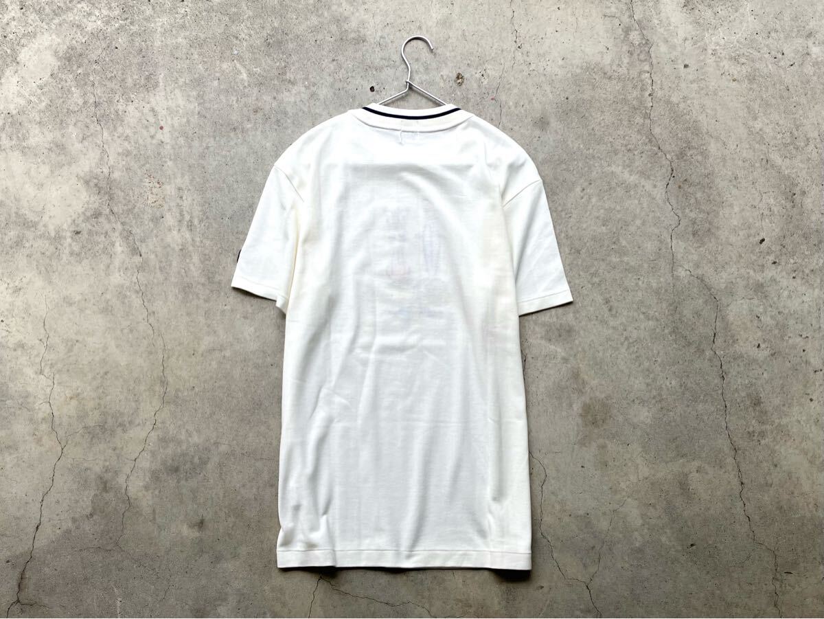 美品 SINA COVA 鹿の子 Tシャツ M シナコバ メンズ 半袖 カットソー ポロシャツ 刺繍 ワッペン