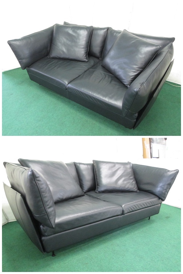 Ritzwell ライトフィールドモデュラーソファ 2人掛け 総革張り(1024AH)7CY-13
