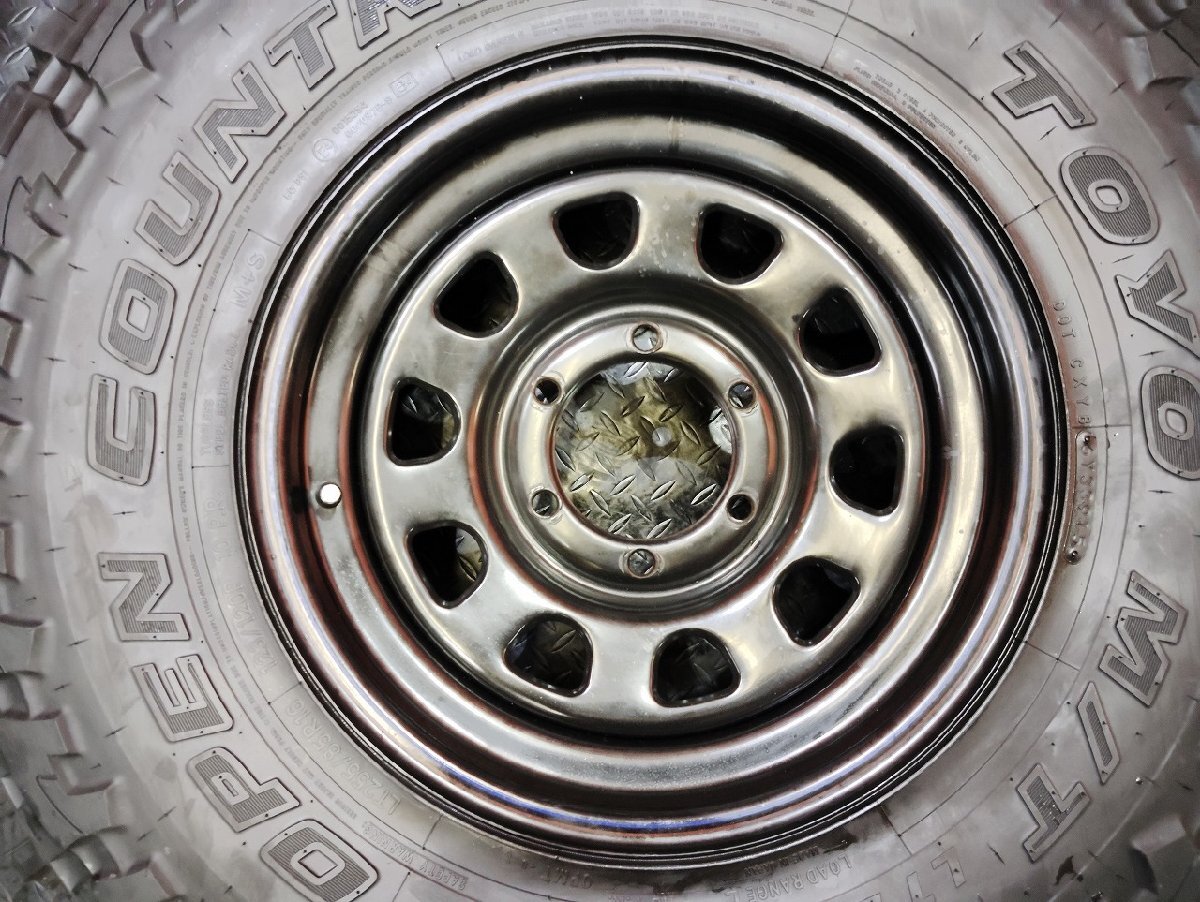 【TOYO OPENCOUNTRY M/T LT255/85R16 123/120P 10PR】夏タイヤ【デイトナ 16インチ 6.5J6HPCD139.7+38】バリ溝　(VTY974)