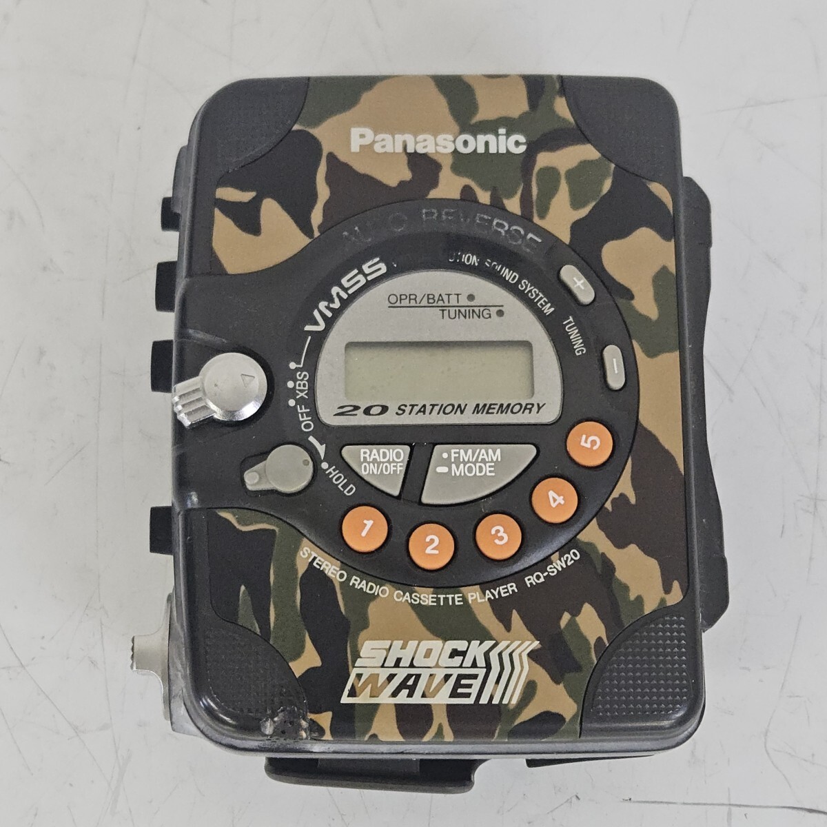 Panasonic RQ-SW20 ステレオラジオカセットプレーヤー 迷彩柄 SHOCK WAVE パナソニック