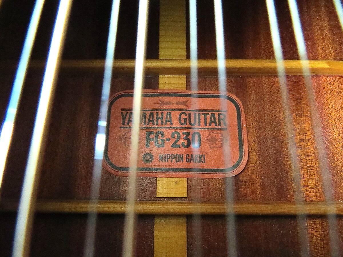 釣鐘 ロッドカバー‼️/YAMAHA/ヤマハ/FG-230/赤ラベル/ヴィンテージ 即決 YAMAHA FG-230 赤ラベル 12弦アコースティックギター