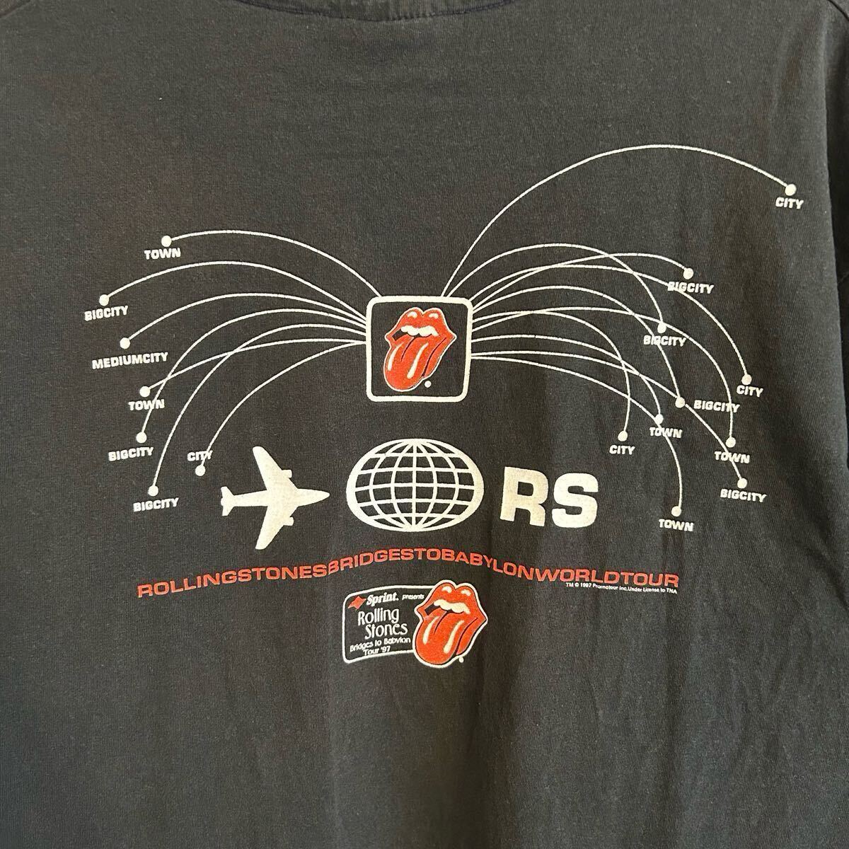  редкий The Rolling Stones VINTAGE TEE XL размер Vintage Vintage б/у одежда tee частота редкость t рубашка 00s 90s low кольцо Stone z