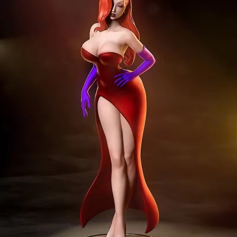 1/24 スリッド ワンピース 巨乳 ロングヘアー 女性 ジオラマ 樹脂 模型 未涂裝 未組み立て レジン フィギュア OR Q417