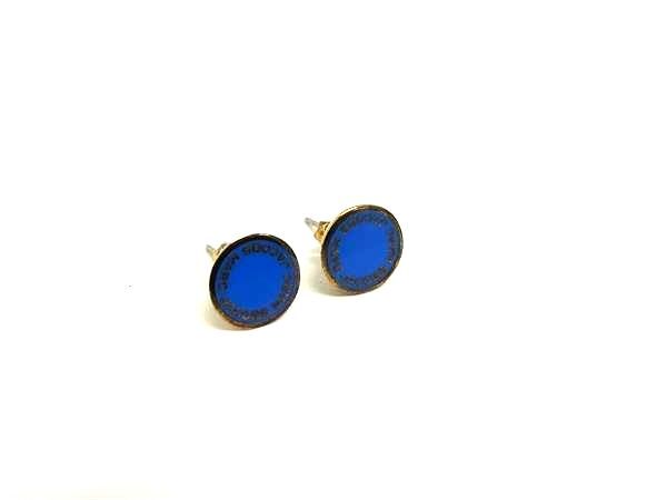 ■美品■ MARC JACOBS マークジェイコブス ピアス アクセサリー レディース メンズ ゴールド系×ブルー系 DH5860
