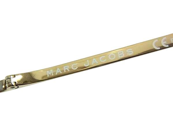 1円 ■極美品■ MARC JACOBS マークジェイコブス MARC 272/S MVUKU 度入り サングラス メガネ 眼鏡 レディース メンズ ゴールド系 FG9523