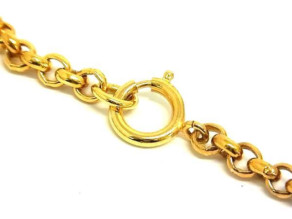 1円 ■美品■ Salvatore Ferragamo フェラガモ ガンチーニ パール ネックレス ペンダント アクセサリー レディース ゴールド系 FG9329