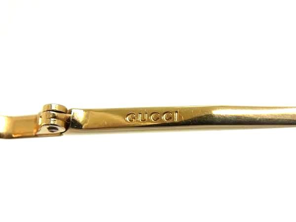 1円 ■美品■ GUCCI グッチ GG 3735 54□18 136 サングラス メガネ 眼鏡 レディース メンズ ゴールド系 FS0424