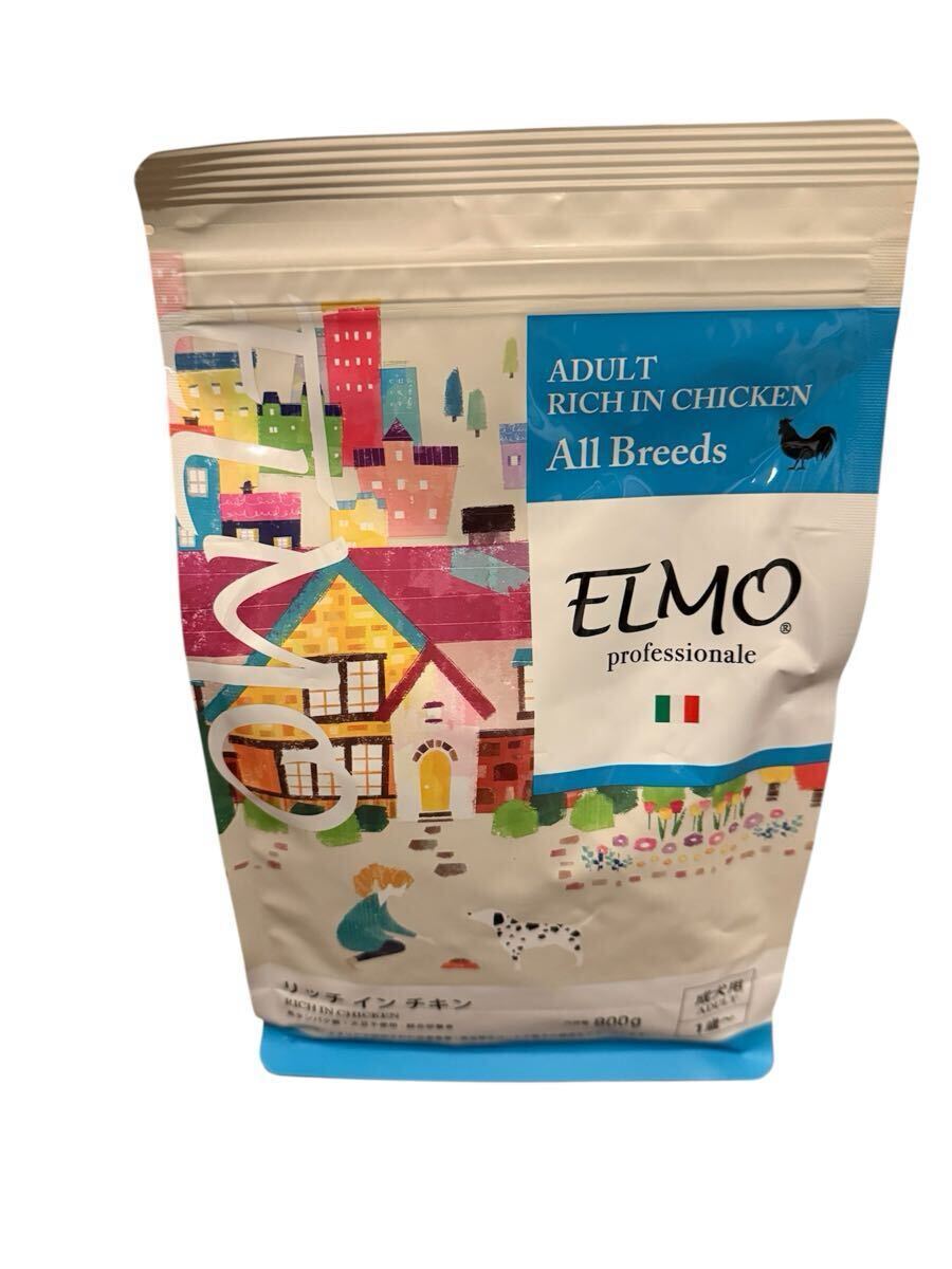 【新品未開封】ELMO エルモ リッチインチキン プロフェッショナーレ ドッグフード 5.4kg 3kg×1 800g×3 定価12,656円 最落なし！