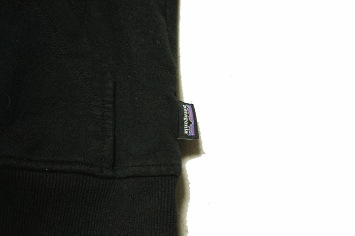 【M】 Patagonia パタゴニア スウェット パーカー 黒 ブラック ロゴ メキシコ制 ビンテージ ヴィンテージ USA 古著 オールド GA375