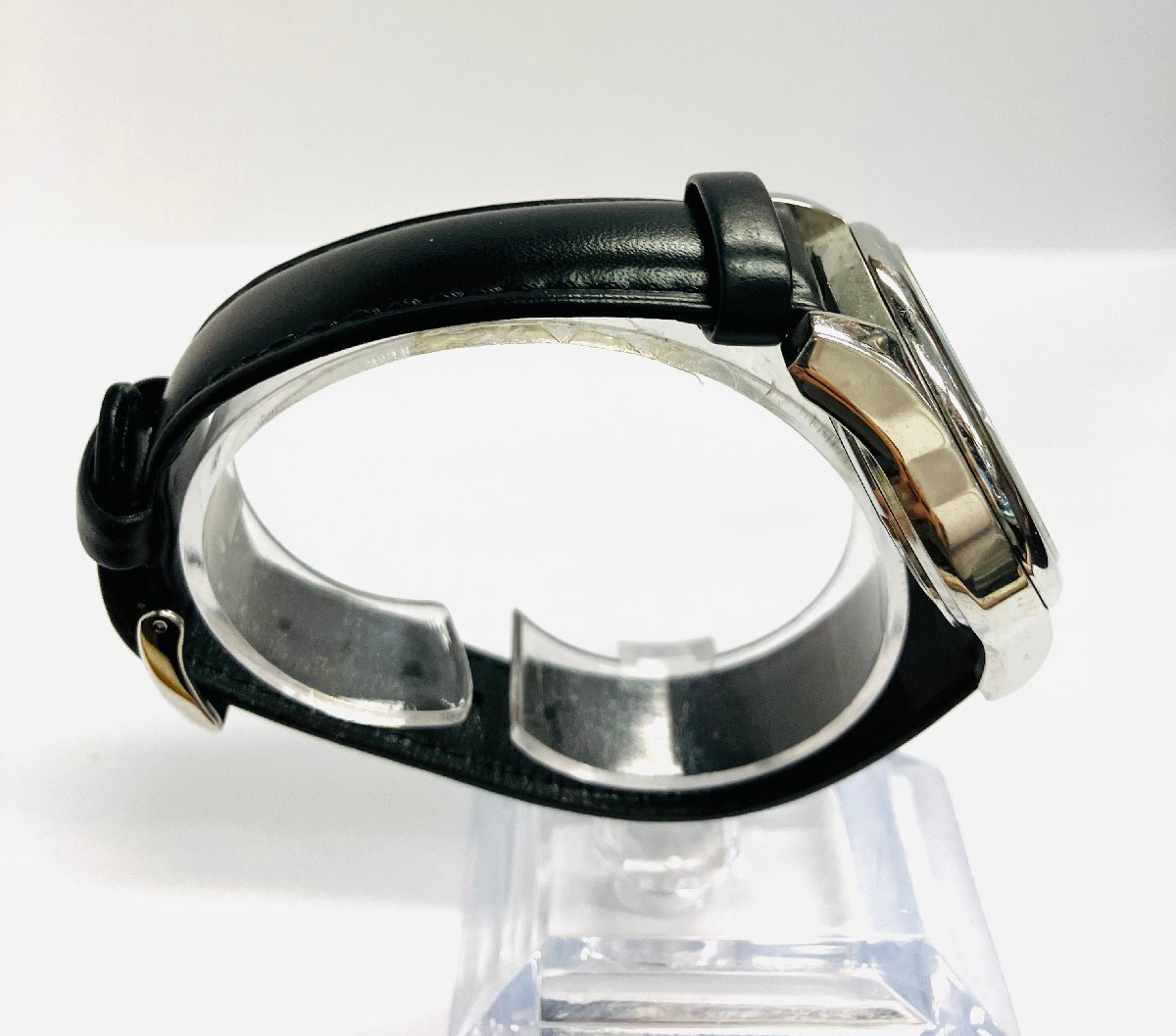 qow.ZBF01　DOLCE&GABBANA　ドルチェ＆ガッバーナ「D＆G TIME」シリーズ　黒盤×革ベルト（社外）　ステンレス　メンズ時計　クオーツ_画像5