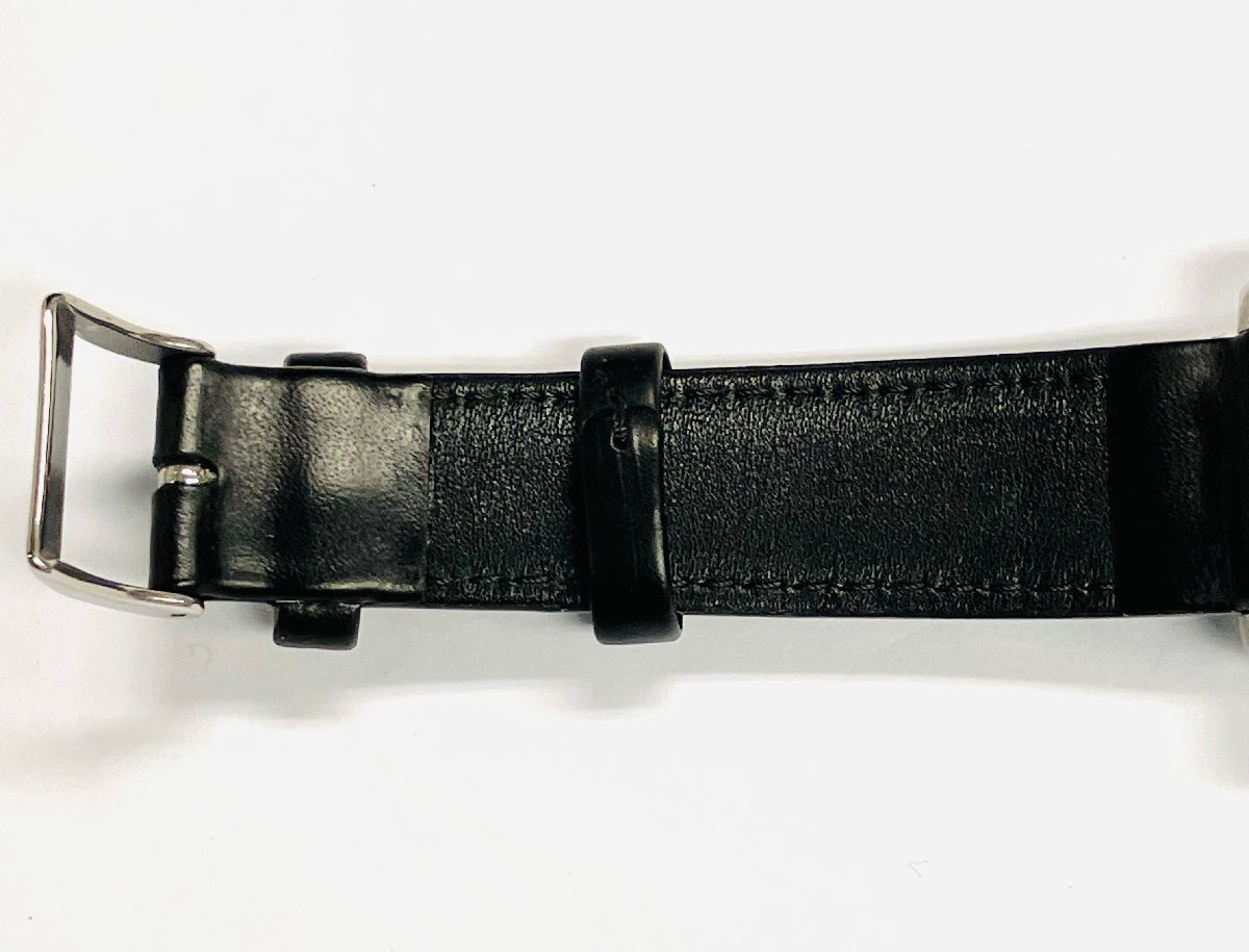 qow.ZBF01　DOLCE&GABBANA　ドルチェ＆ガッバーナ「D＆G TIME」シリーズ　黒盤×革ベルト（社外）　ステンレス　メンズ時計　クオーツ_画像8