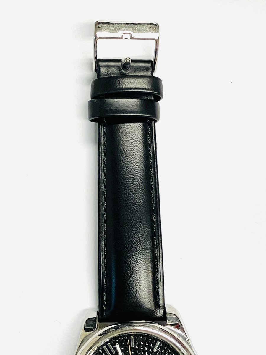 qow.ZBF01　DOLCE&GABBANA　ドルチェ＆ガッバーナ「D＆G TIME」シリーズ　黒盤×革ベルト（社外）　ステンレス　メンズ時計　クオーツ_画像6