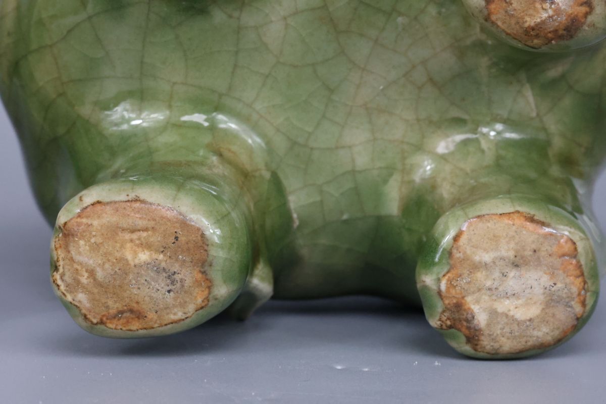 龍泉窯青磁獅子香爐 中國(guó)美術(shù)