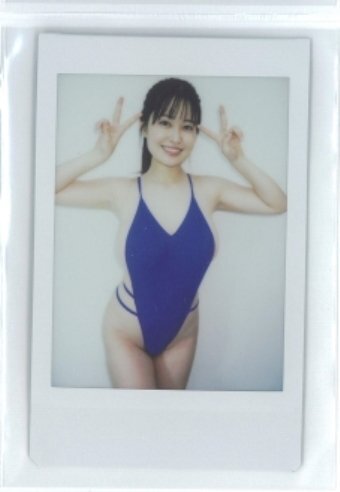 1円スタート】未梨一花 1of1 水着オフショットチェキ (青水着