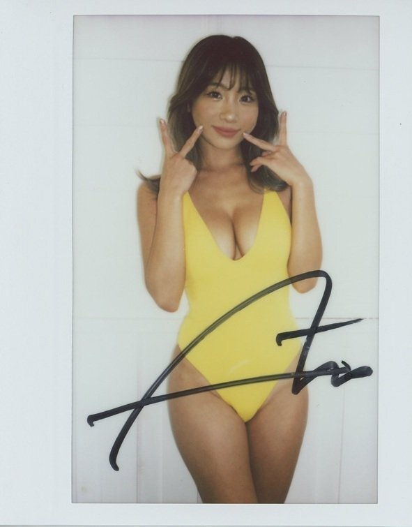 葉月あや　1of1　直筆サイン入り水著ワイドオフショットチェキ?。S色水著)/HIT'S 250428-913