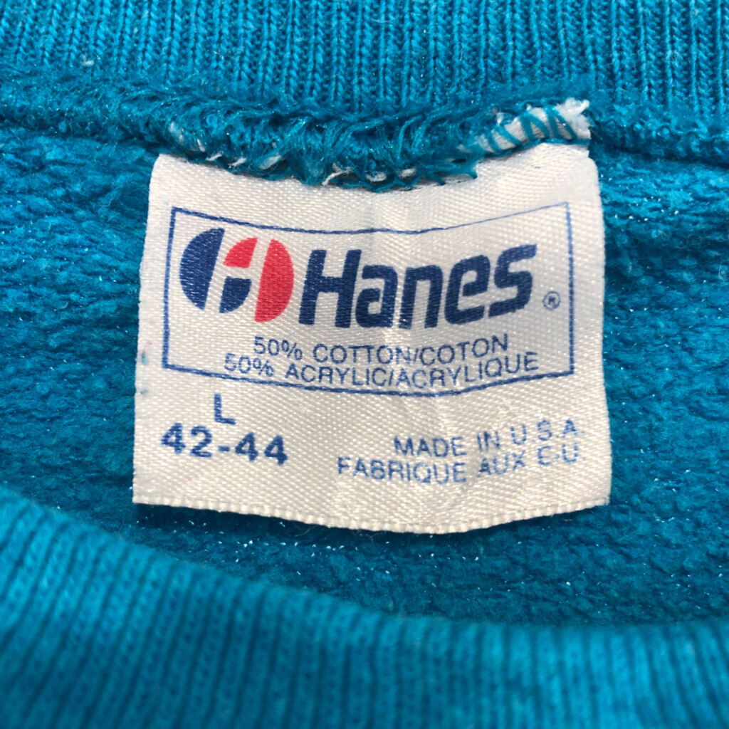 80 годы USA производства Hanes разделение nzLAKE TAHOE тренировочный голубой ( мужской L) P6492 1 иен старт 
