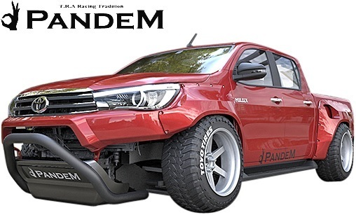【M’s】TOYOTA ハイラックス GUN125 (H29.9-R2.7) PANDEM フロントバー パンデム FRP製 エアロ バンパープロテクター 125ハイラックス_画像1