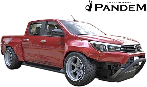 【M’s】TOYOTA ハイラックス GUN125 (H29.9-R2.7) PANDEM フロントバー パンデム FRP製 エアロ バンパープロテクター 125ハイラックス_画像3
