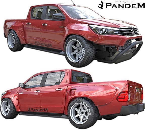【M’s】TOYOTA ハイラックス GUN125 (H29.9-R2.7) PANDEM フロントバー パンデム FRP製 エアロ バンパープロテクター 125ハイラックス_画像5
